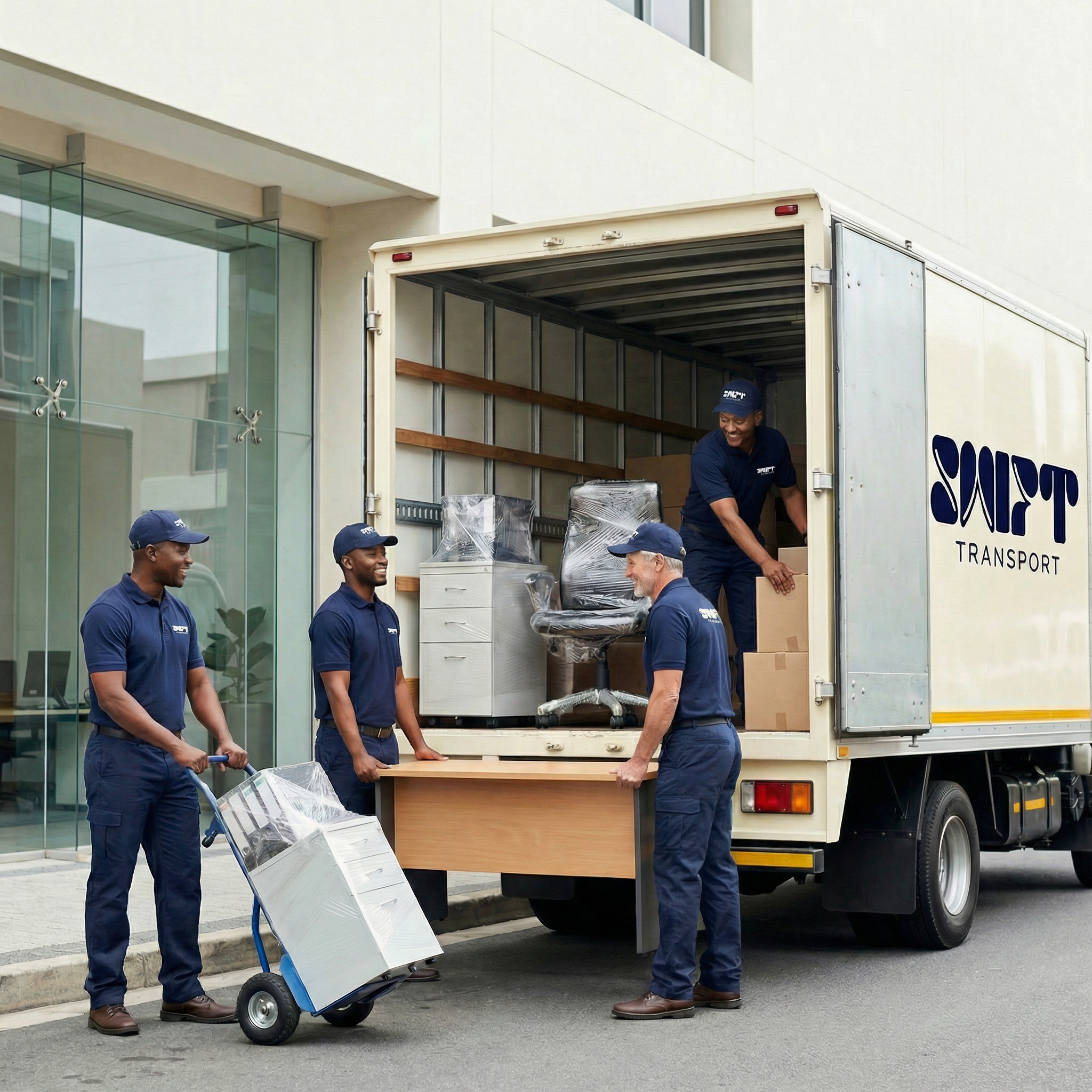 Warehouse Workers in Uniform